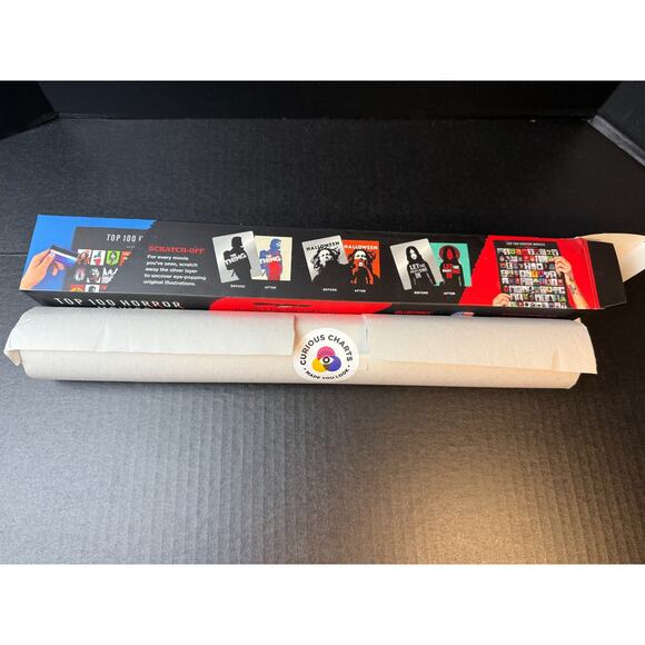 Curious Charts Official Fangoria Horror Movie Scratch Off Poster Top 100 *READ - Picture 6 of 8